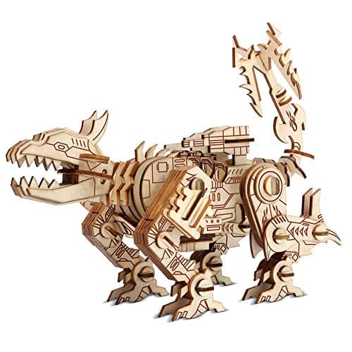 Wooden Model, 3D DIY Woodcraft Laser Cut Kit Puzzles, Greenlf Brain Teaser Assembly Animal Dog Toys for Adults Teen Kids, Best Family Fun Gifts