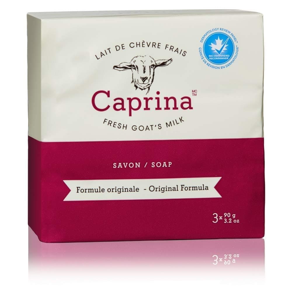 Caprina by Canus Fresh Goat's Milk Soap, Original 9.6 oz (3 Bars) - by Caprina