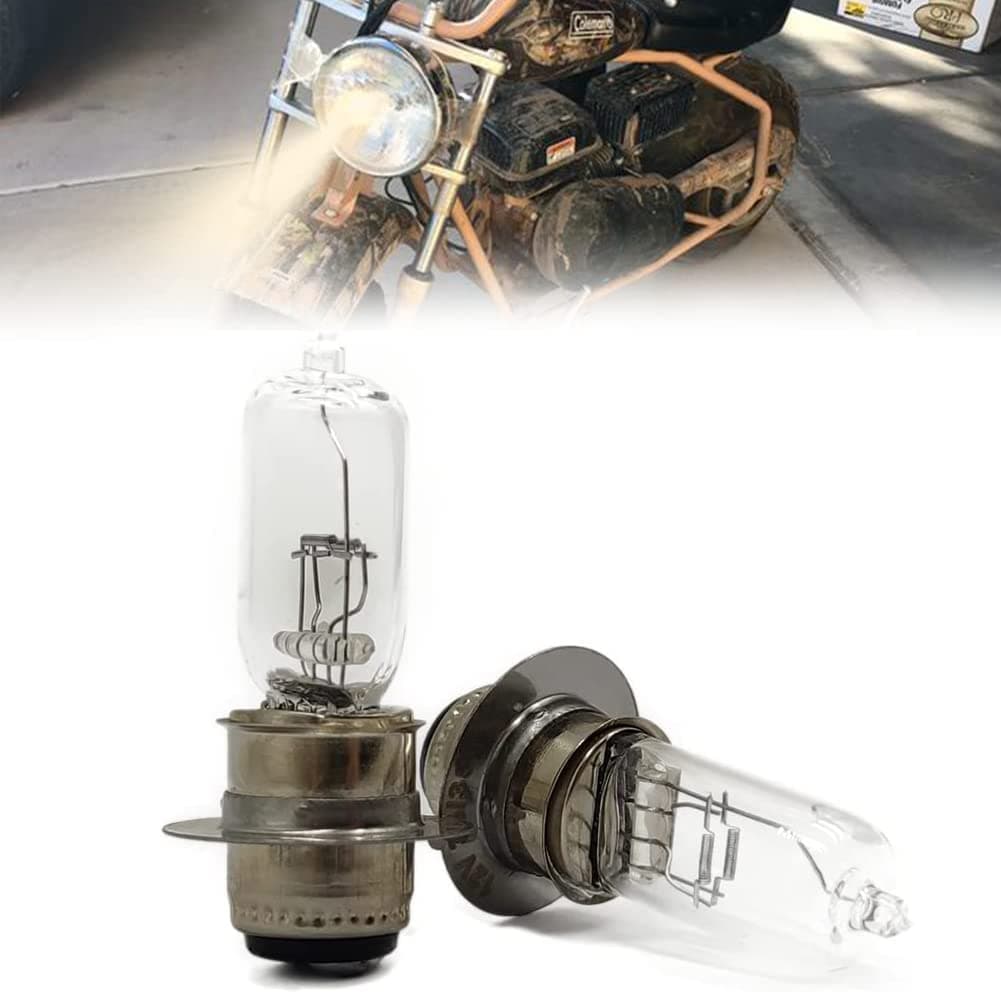 QYMOTO Coleman CT200U EX Light Bulb P15D Halogen Bulb for BT200X CT200U-EXR Axis M200 12V 35W CT200UEX Mini Bike Light (2pcs)