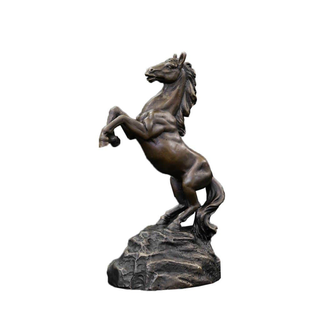 Toperkin Horse Bronze Statues Animal Metal Sculptures Home Decor TPAL-530