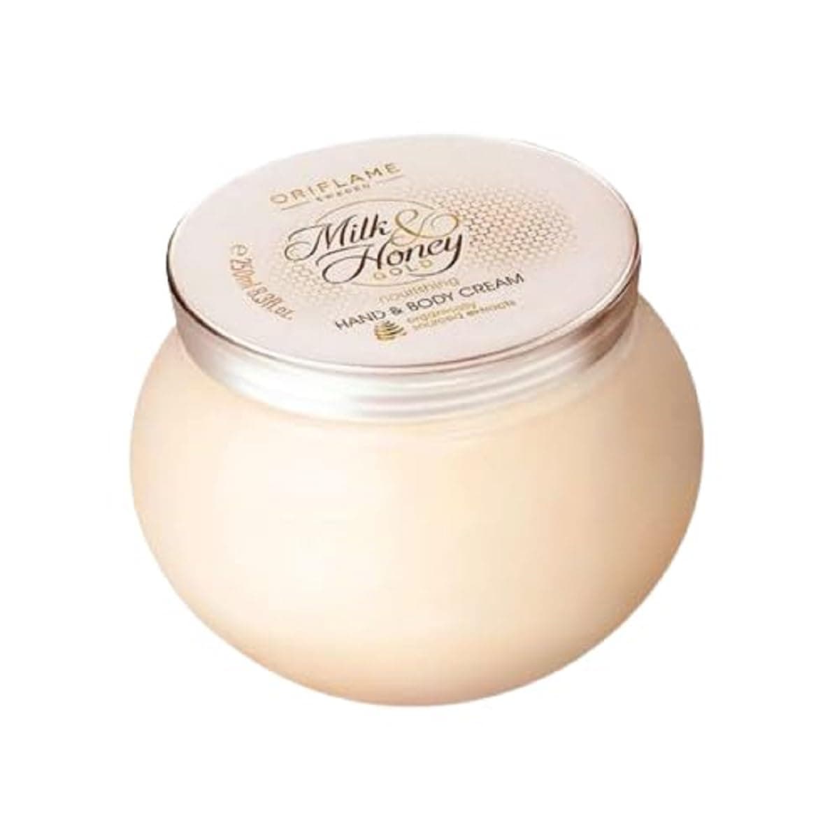 Oriflame Sweden milk and honey gold nourishing hand and body cream - 250 ml