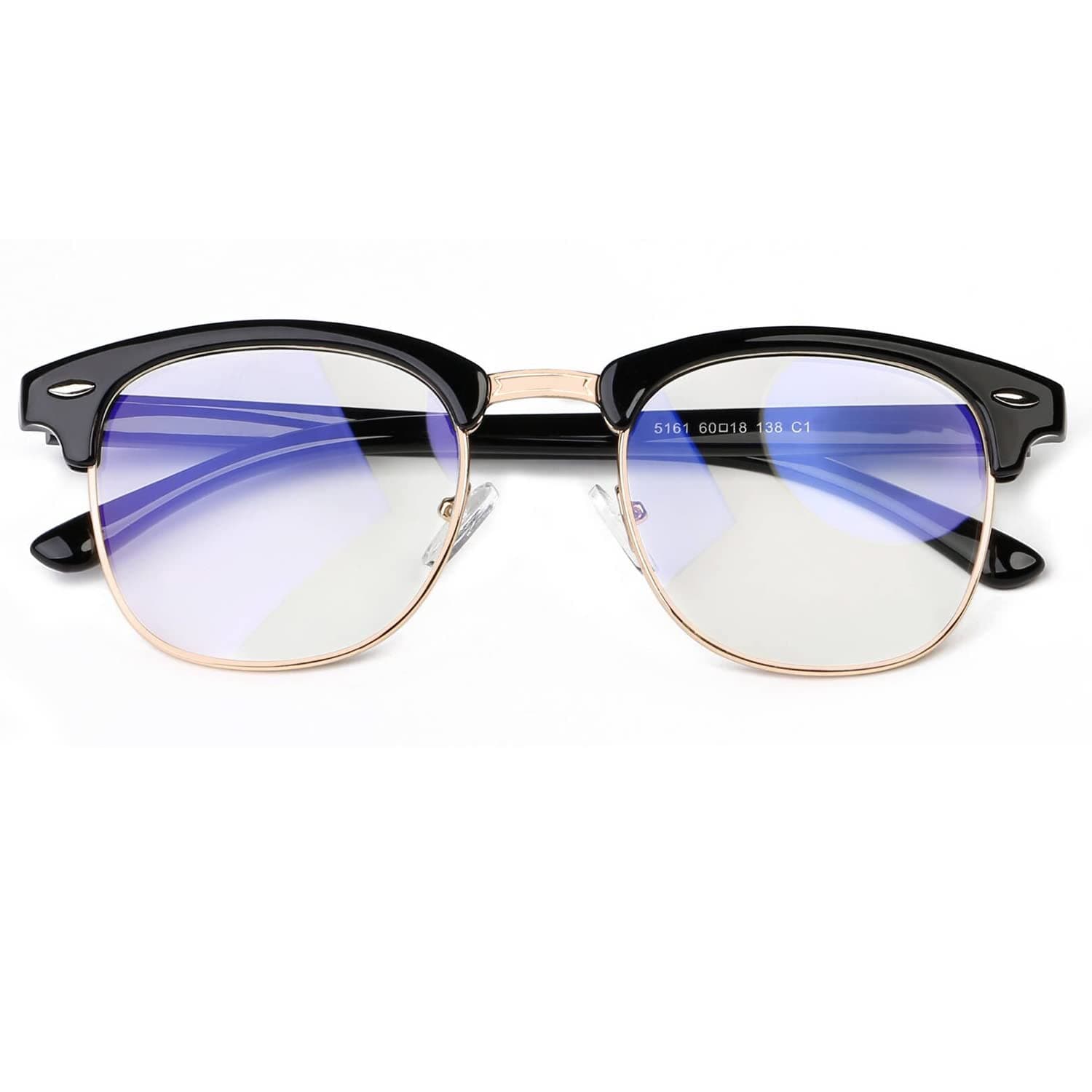 Blue-Light-Glasses-Woman-Men-Computer-Gaming for Blue Light Blocking Glasses Anti Eye Strain Clearer Lens Better Sleep （STAMEN）