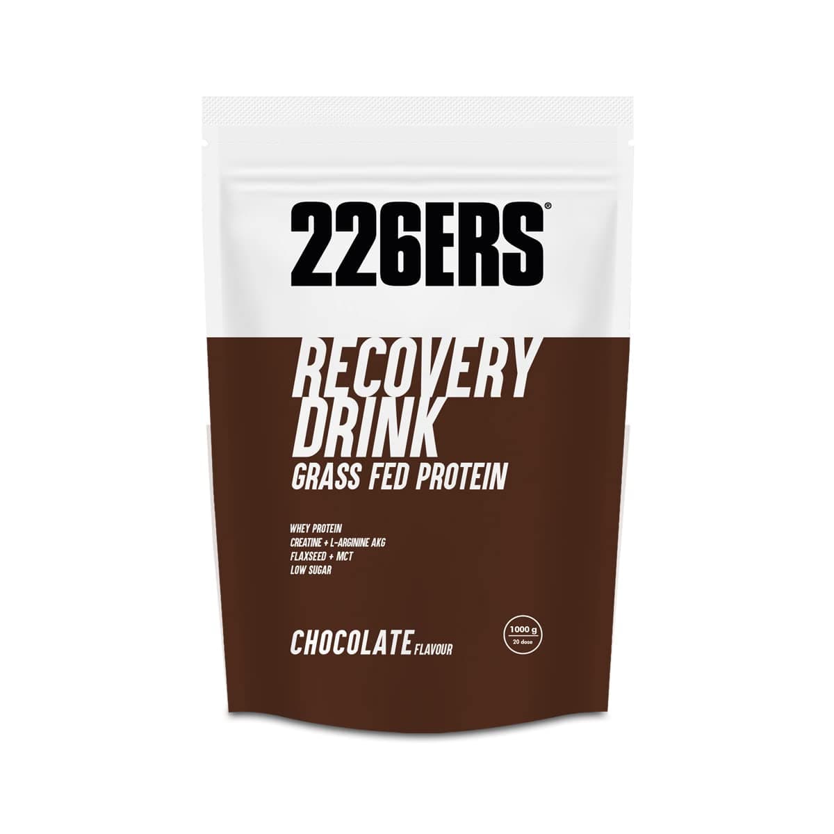 226ERS Recovery Drink Whey Protein with Creatine, Carbohydrates, L-Arginine and MCT, Gluten Free Nutrition Shake, Chocolate - 1 kg