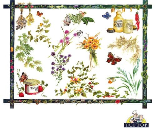 Large Premium Glass Chopping Board - Country Kitchen Kitchen Worktop Saver Protector