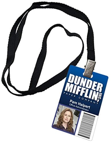 Pam Halpert Dunder Mifflin Inc. Novelty ID Badge The Office Prop Costume