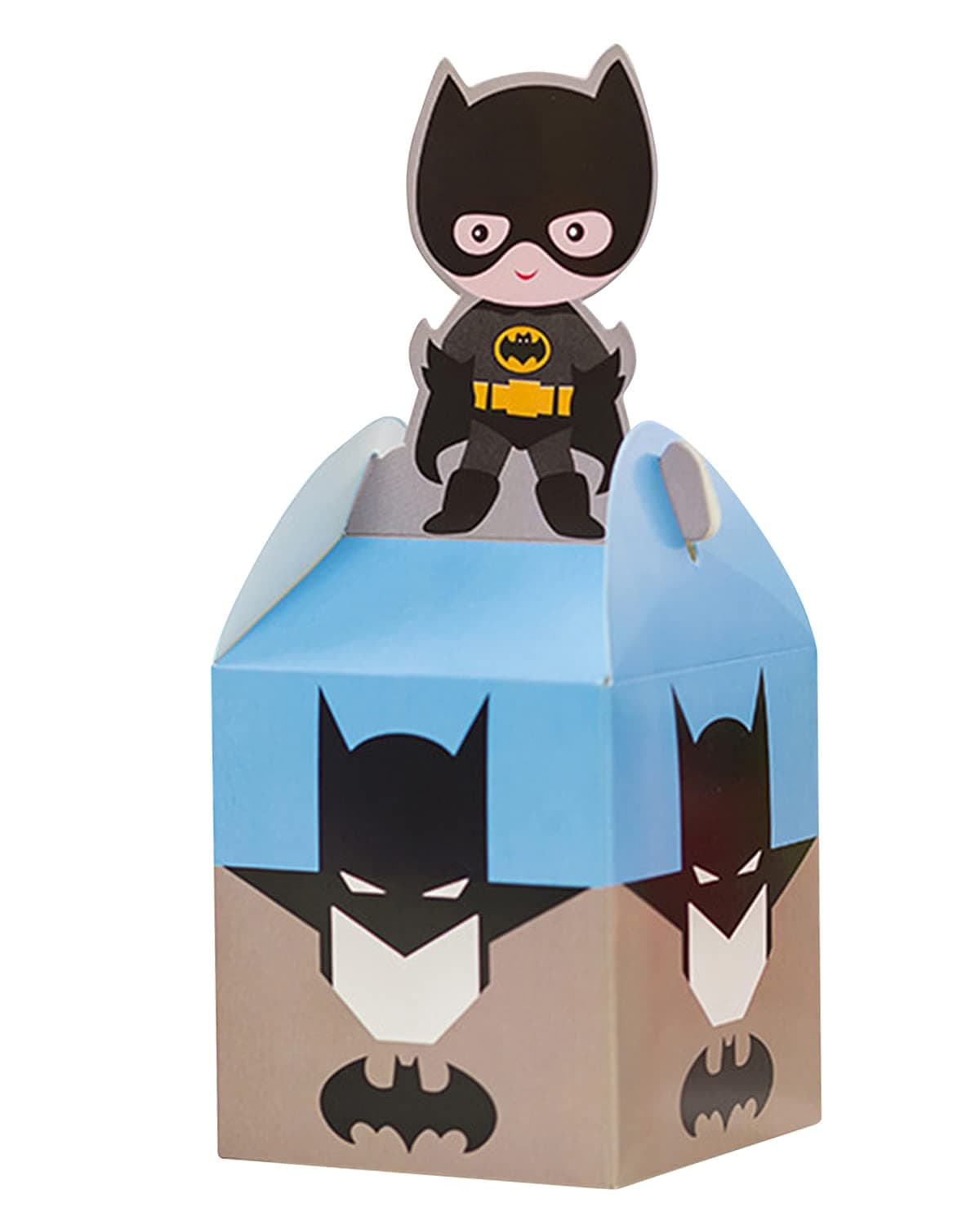 Qemsele Kids Party Boxes 20pcs, Reusable Kids Party Bags for Birthday Party Favors Give Aways Supplies Gift Lunch Box Treat Bags Goodie for Children Toddlers Wedding Festival (Batman)