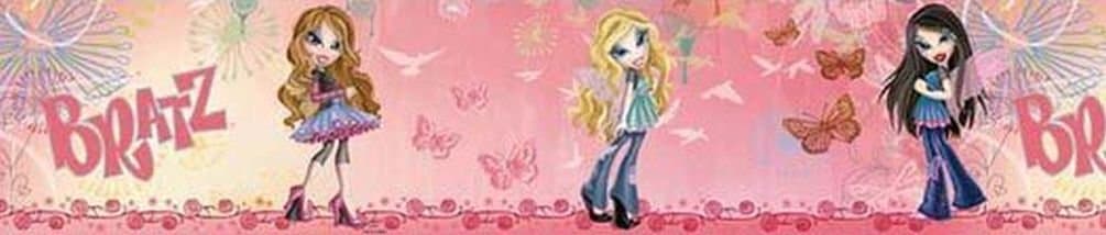 Lunarland BRATZ FASHION PIXIE DOLL Wall Sticker Border Wallpaper Room Decor Decor Fairy