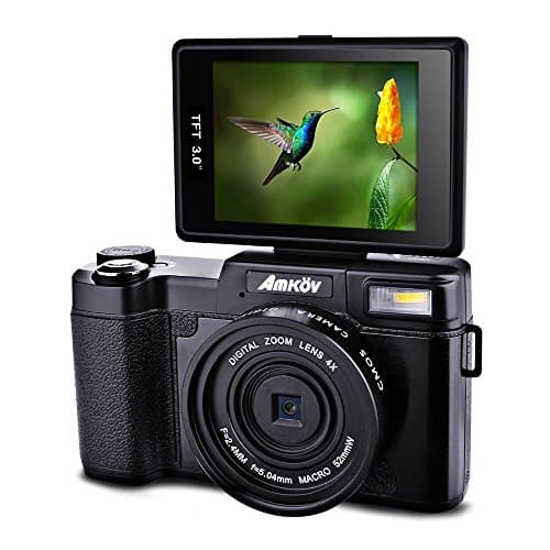 Amkov AMK-CDR2 Digital Camera 24 Megapixel 1080P HD Shooting 4X Digital Zoom Beauty Self-Timer Camera Portable Shooting Camera
