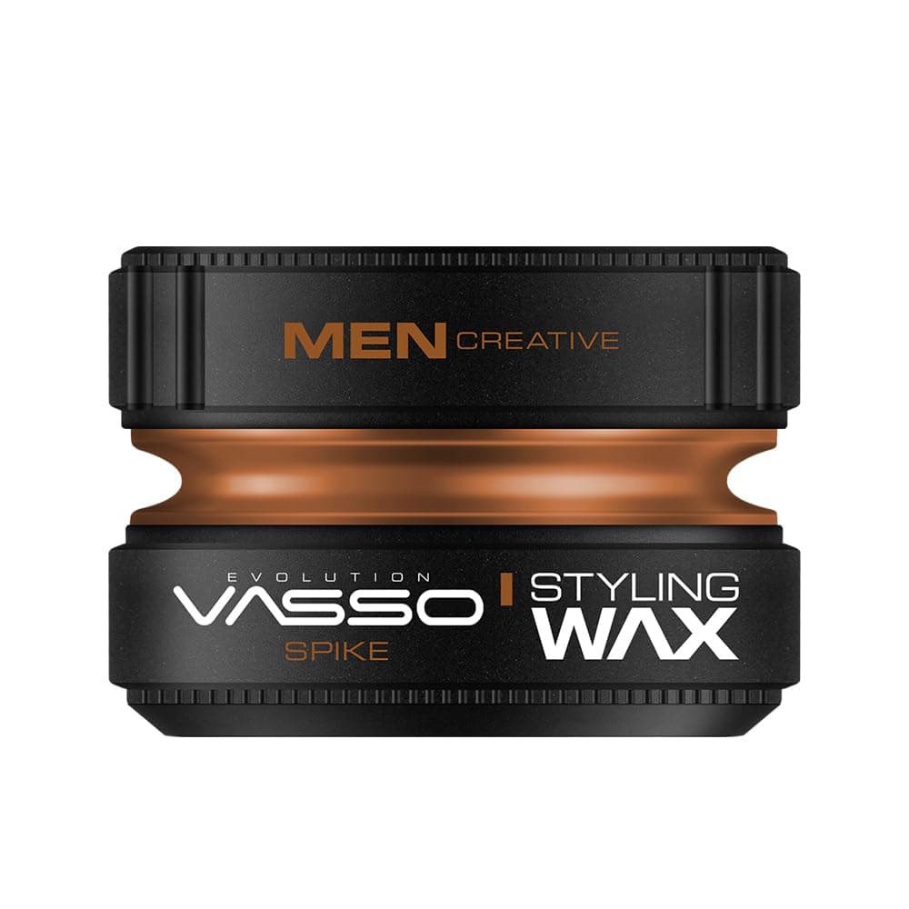 Vasso Spike Pro Clay Hair Dry Surfer Matte Look Styling Wax 150ml, Brown, 1 Count
