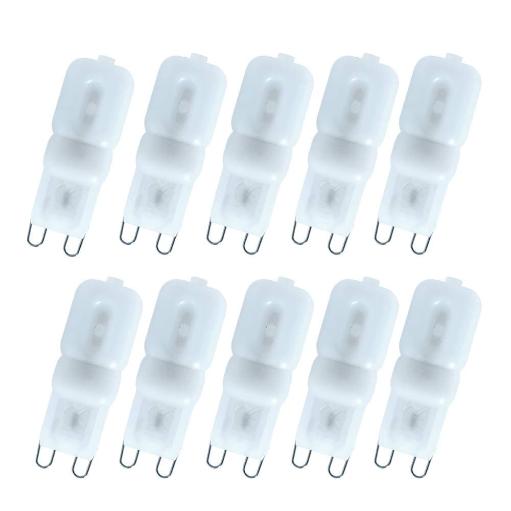 HiBay Dimmable G9 LED Spot Bulbs 3W Mini Capsule Light 300lm AC 220-240V Warm White 2800-3200K Equivalent 30W g9 Halogen Lamp 360 Degree Pack of 10 Units