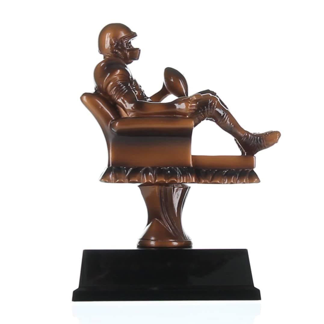 Fantasy Football Trophy, Armchair Quarterback - 6.5 Inch Tall/FFL Award by Decade Awards - Engraved Plate on Request