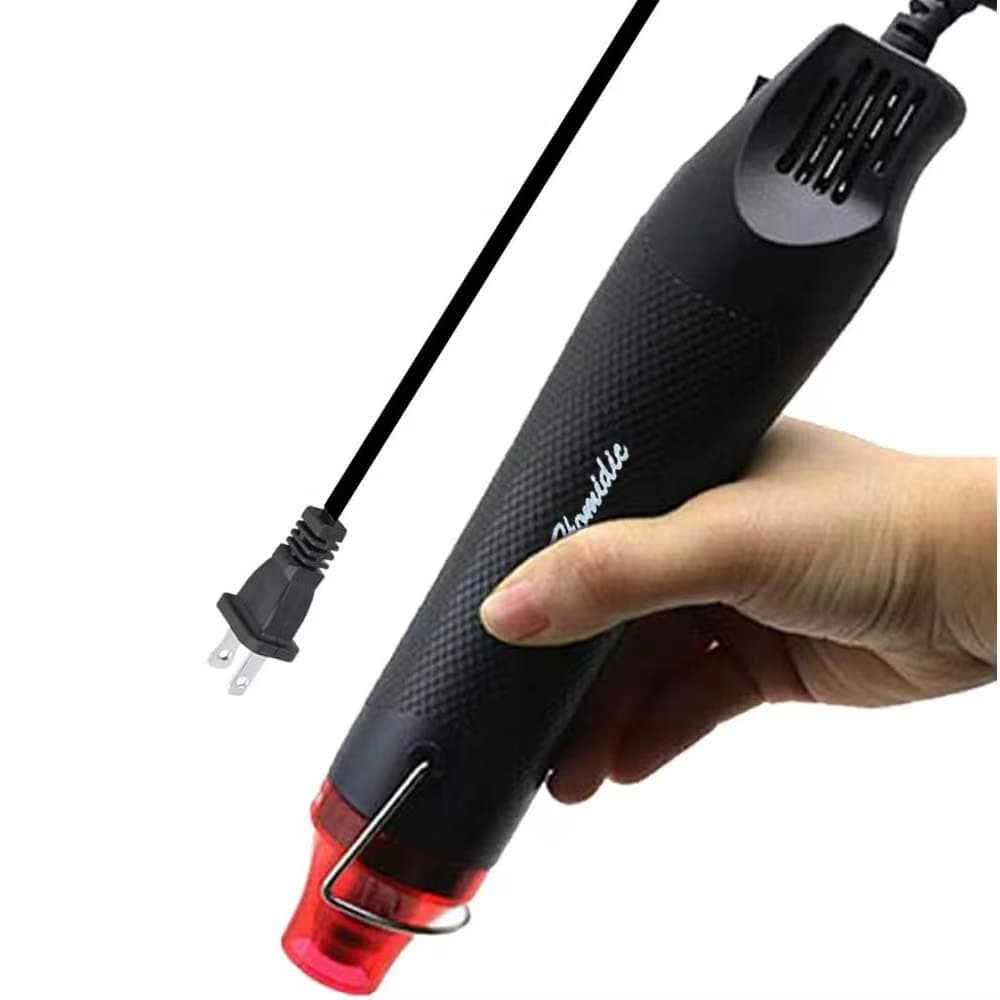 6.56FT Long Heat Gun, Mini Handheld Hot Air Gun, Electric 300W Portable Heat Gun for DIY Craft Embossing, Shrink Wrapping PVC, Drying Paint, Clay, Rubber Stamp