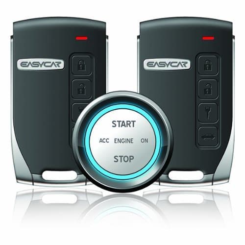 Easycar E3-B Smartkey Push Button Start Car Alarm System with 2 key fobs