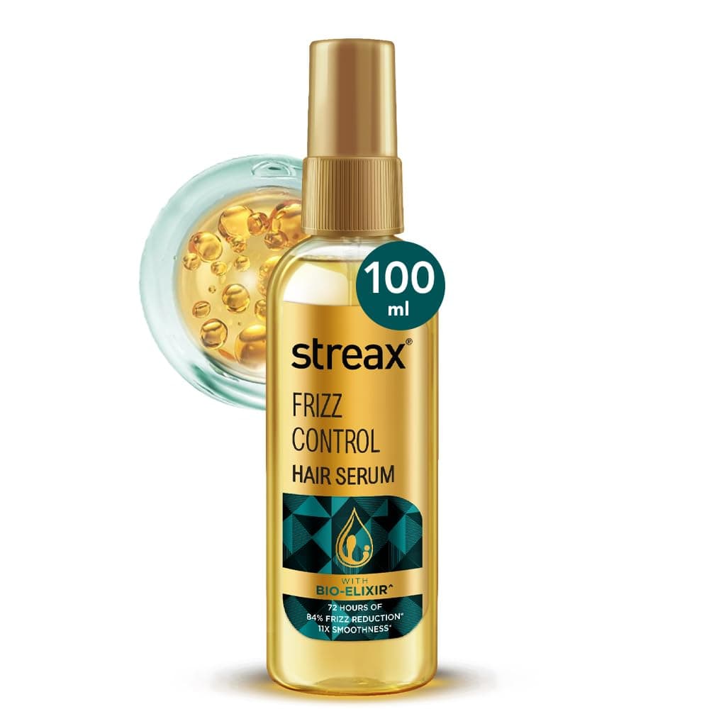 Click to open expanded view Streax Anti Split Hair serum, 100 ml I with Bio - Elixir I Controls split ends I 82% reduction in Split Ends I 60% reduction in dryness