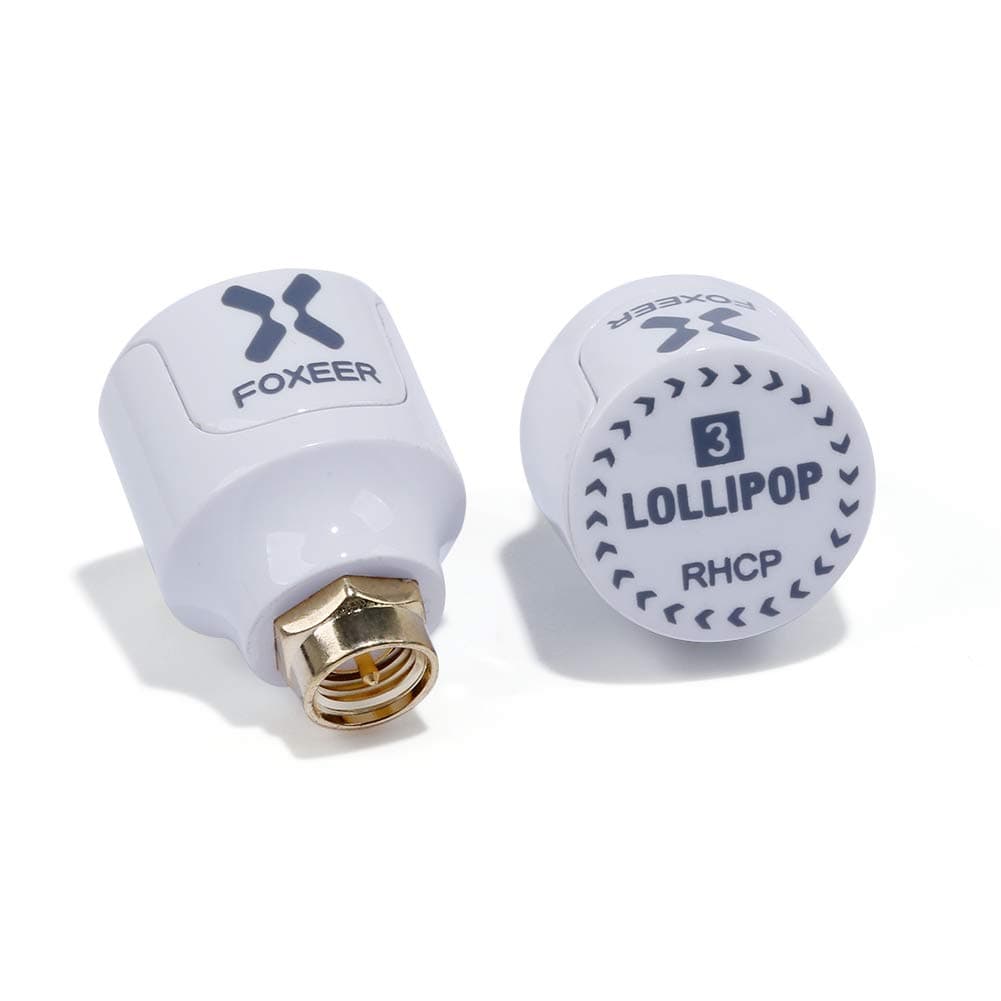 nidici FOXEER Lollipop-3 5.8GHz Stubby Antenna RHCP 2.5Dbi FPV Antenna SMA Male for FPV Racing Drone Fatshark Goggles TX RX (Pack of 2)
