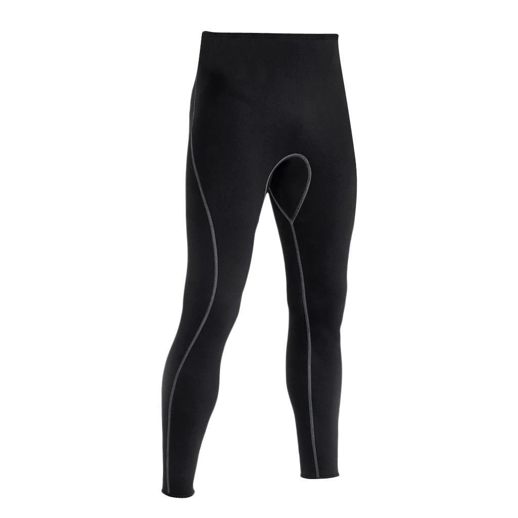 MagidealMagiDeal Mens Neoprene Wetsuit Long Pants Keep Warm for Water Sports Scuba Snorkel Surfing Diving M - XL - black, L