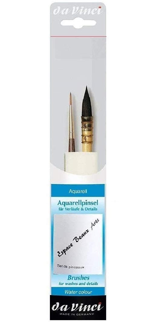 Da Vinci French Watercolour Brush Series 418 No. 2 + Harbin Kolinsky Hair Size 2