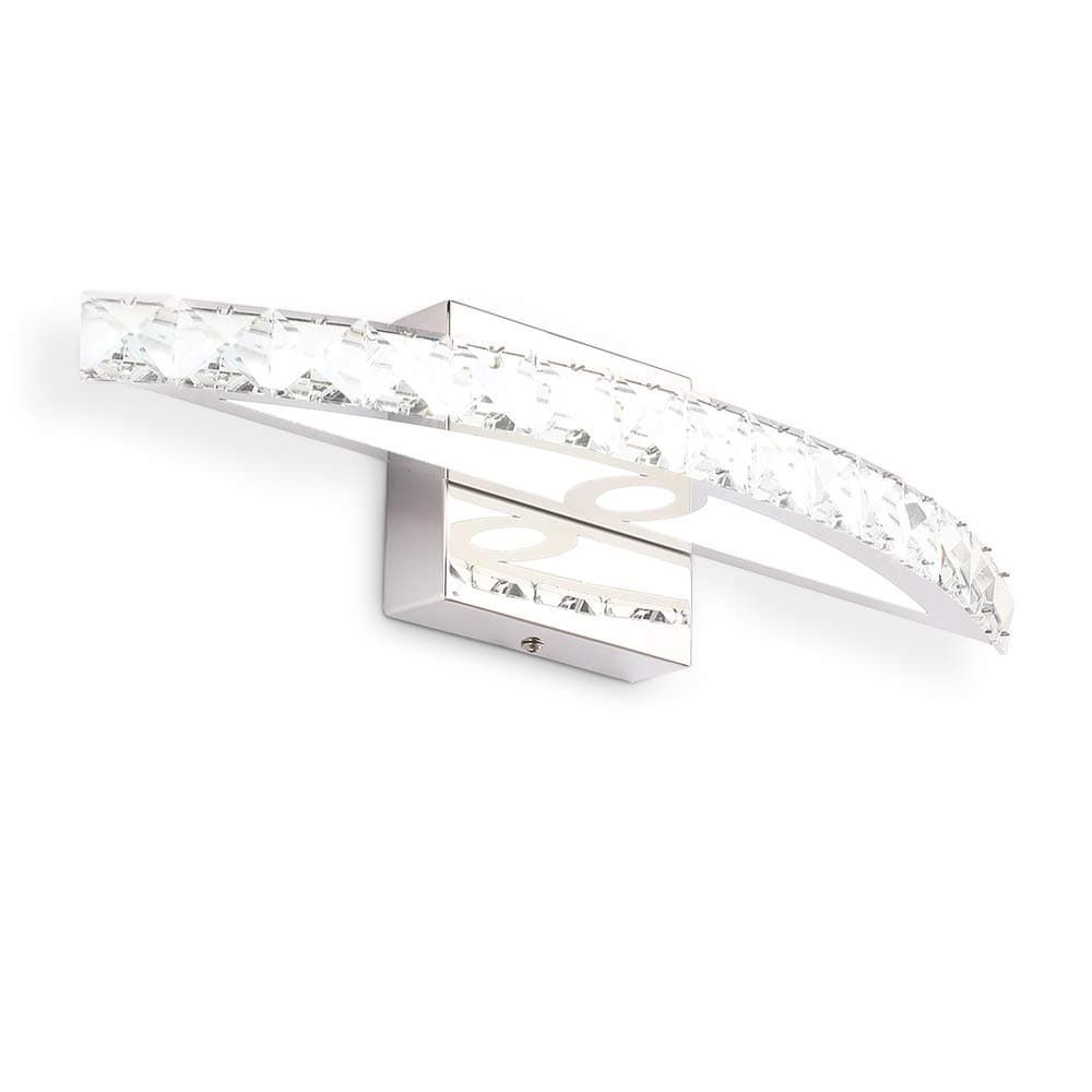 LED Vanity Lights, BRIVOLART 17.3in 10W Bathroom Vanity Light Fixtures Crystal Modern Vanity Lights Cool White 6000K Bathroom/Bedroom Mirror Lamps Wall Lights…