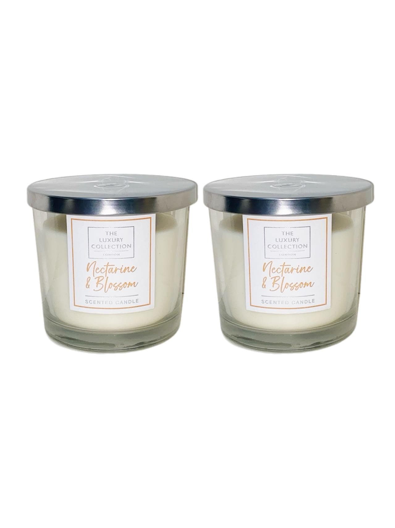 The Luxury Collection - LIDL - Nectarine & Blossom Scented Candle | 335g×2 [Twin Pack]