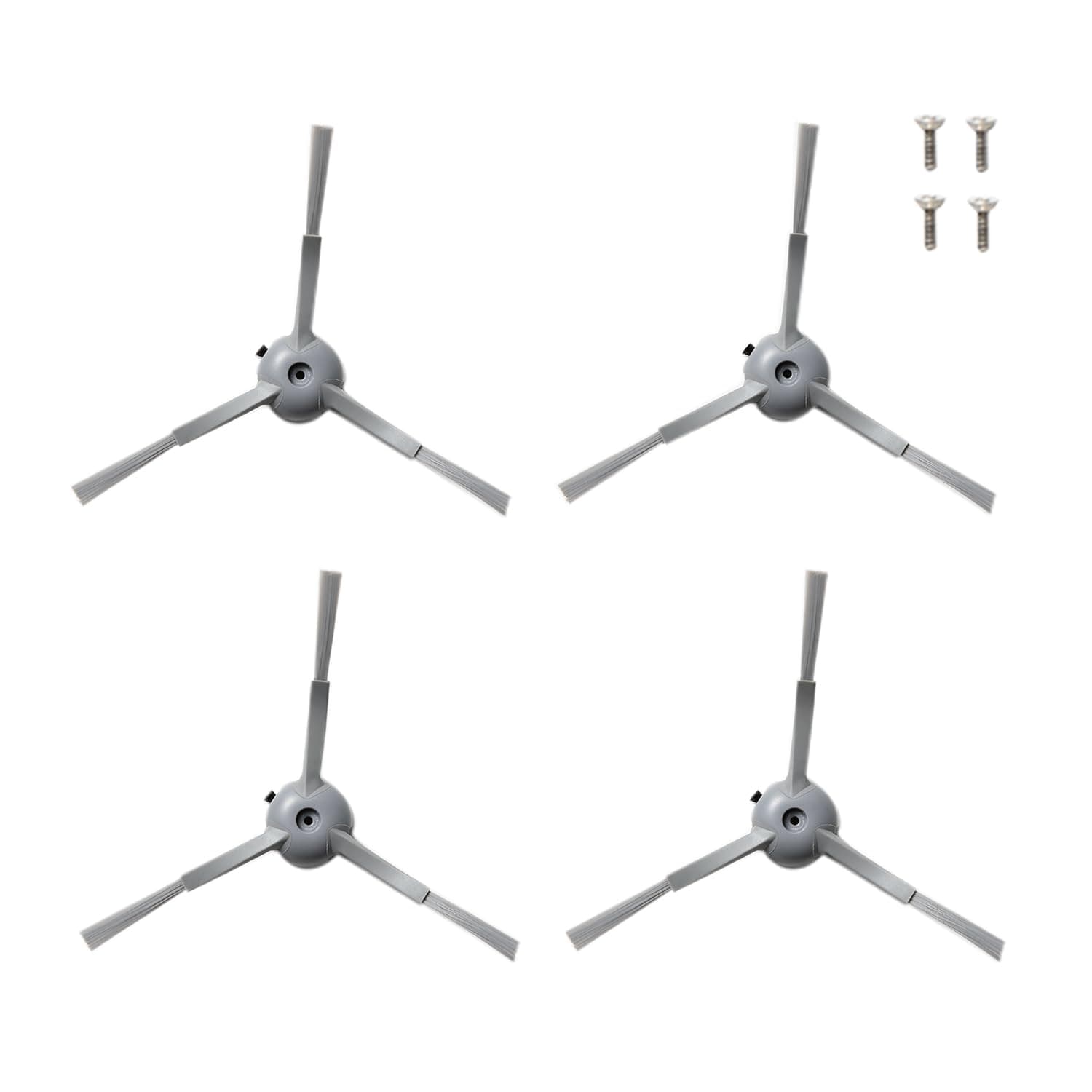 eufy 4-Pack Replacement Side Brushes and Screw L60 all Series, G50 Series, Omni C20 Robot Vacuums