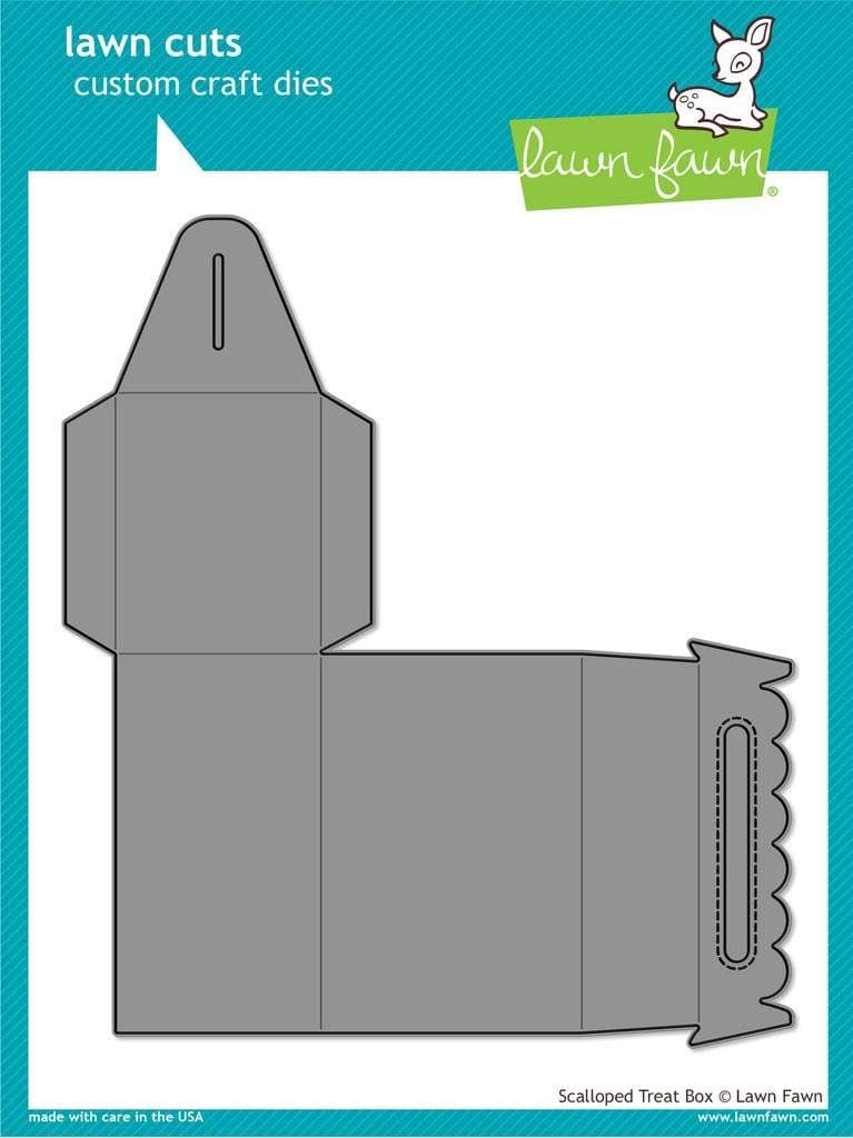 Lawn FawnLawn Cuts Custom Craft Die - Scalloped Treat Box (LF1232)