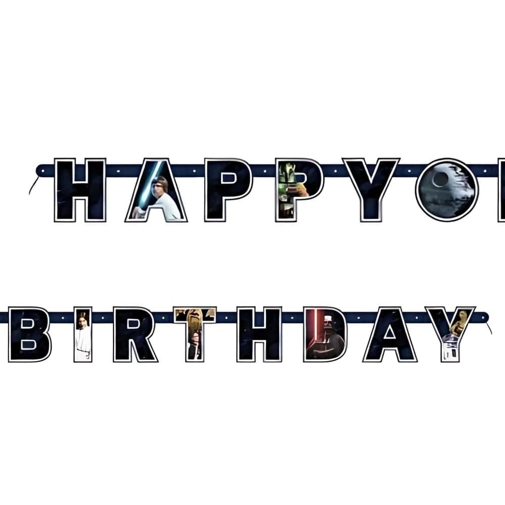 Unique Star Wars Classic Jointed Banner-1 Pc, 6.5ft, Multicolor