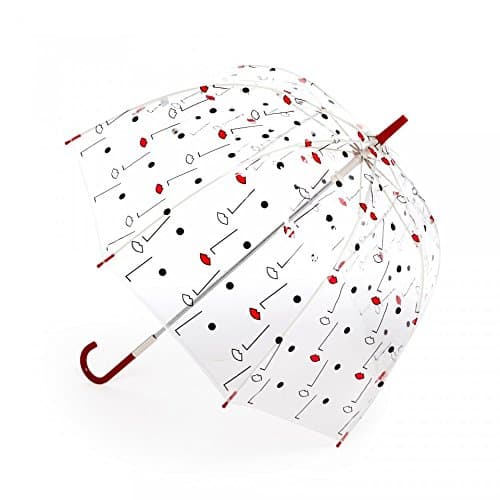 Lulu Guinness Two Faces Birdcage Ladies Walking Umbrella 94cm Closed 86cm Open Faced
