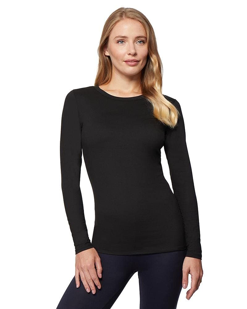 Heat Womens Ultra Soft Thermal Lightweight Baselayer Crew Neck Long Sleeve Top