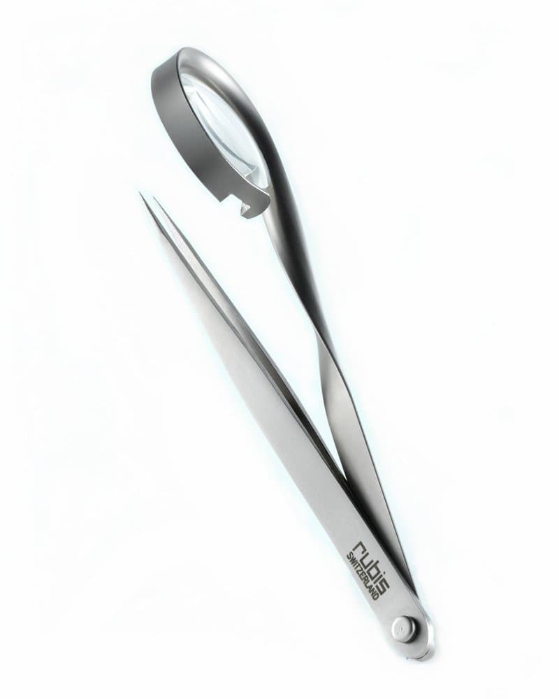 Gogogu Tweezers Set 4-Piece Professional Stainless Steel Tweezers with Travel Case - Best Precision Eyebrow and Splinter Ingrown Hair Removal Tweezer Tip (2 pcs)