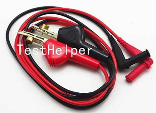 TL510 Alligator Clip Bed of Nails to 4mm Banana Plug Male Right Angle Silicone Test Lead,Multimeter Piercing Test Leads