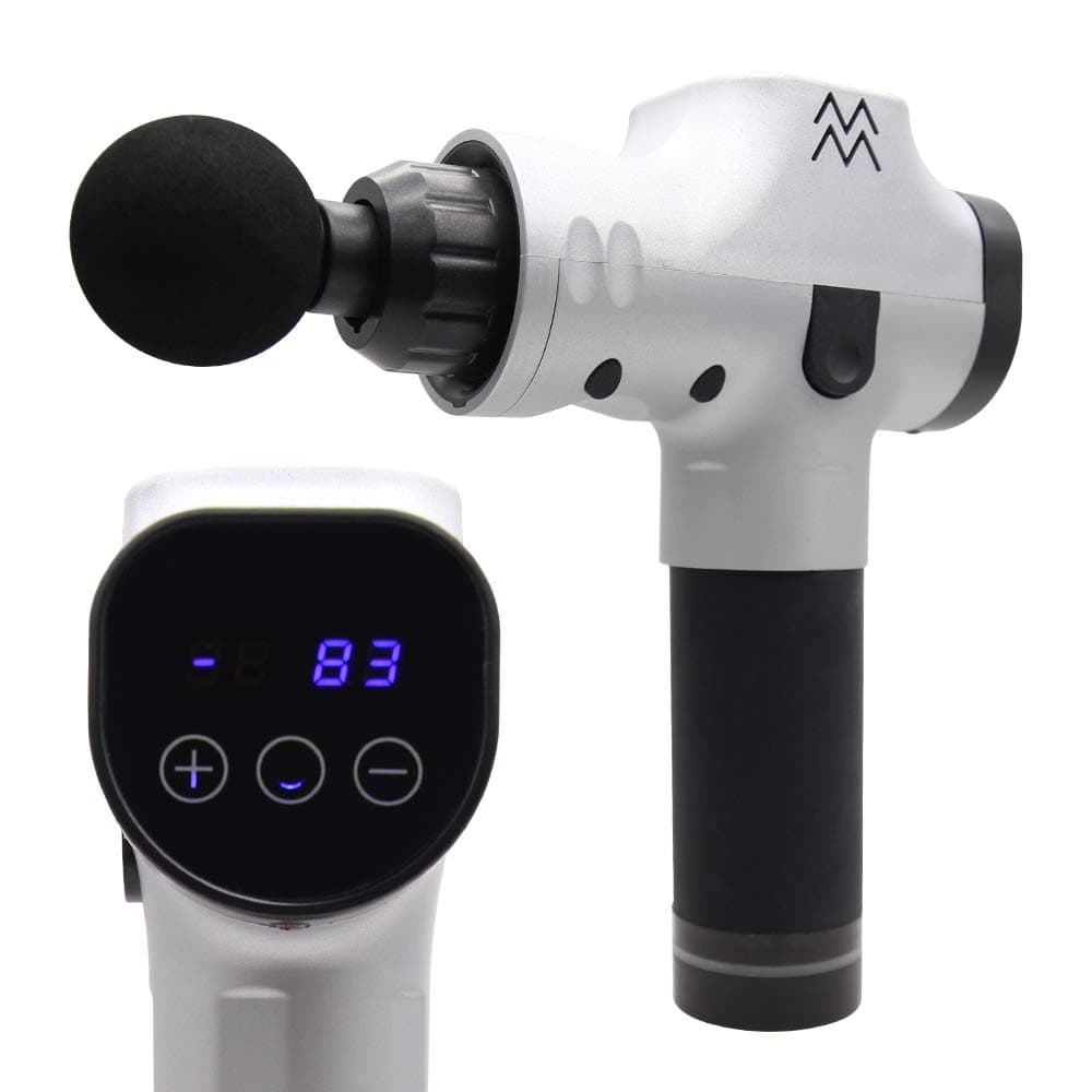 IOIOA Muscle Massage Gun Deep Tissue Massager Therapy Gun Exercising Muscle Pain Relief Body Shaping with 4 Professional Heads And Bag