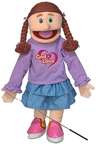 25" God is Love, Peach Girl, Full Body, Christian Ministry Puppet