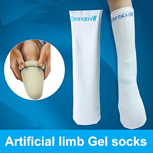 Shank Prosthetics Gel Socks Calves Calf Artificial Limb Comfort Sleeve 2 Sizes (L (12.7x44.5cm))