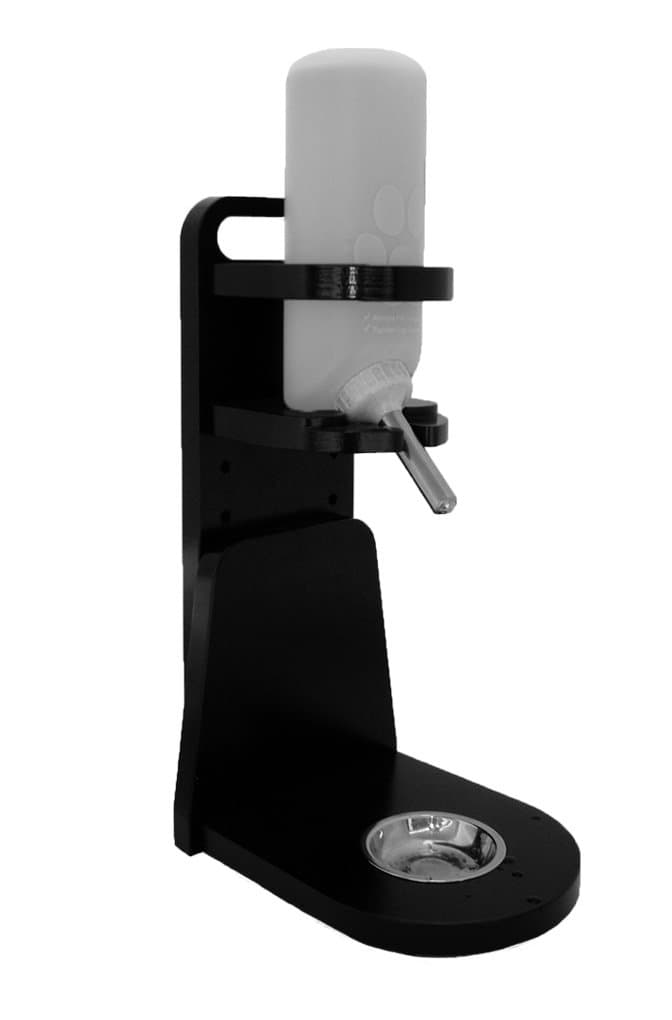 enjoiPets Three Bit -32#332TRBA Waterer Freestanding - Highly Durable Pet Bottle Stand Small Dog/Cat-Drinking Height Range Adjustable 6.0“ to 14.0” Lixit wide mouth bottle included, PVC ¾” material