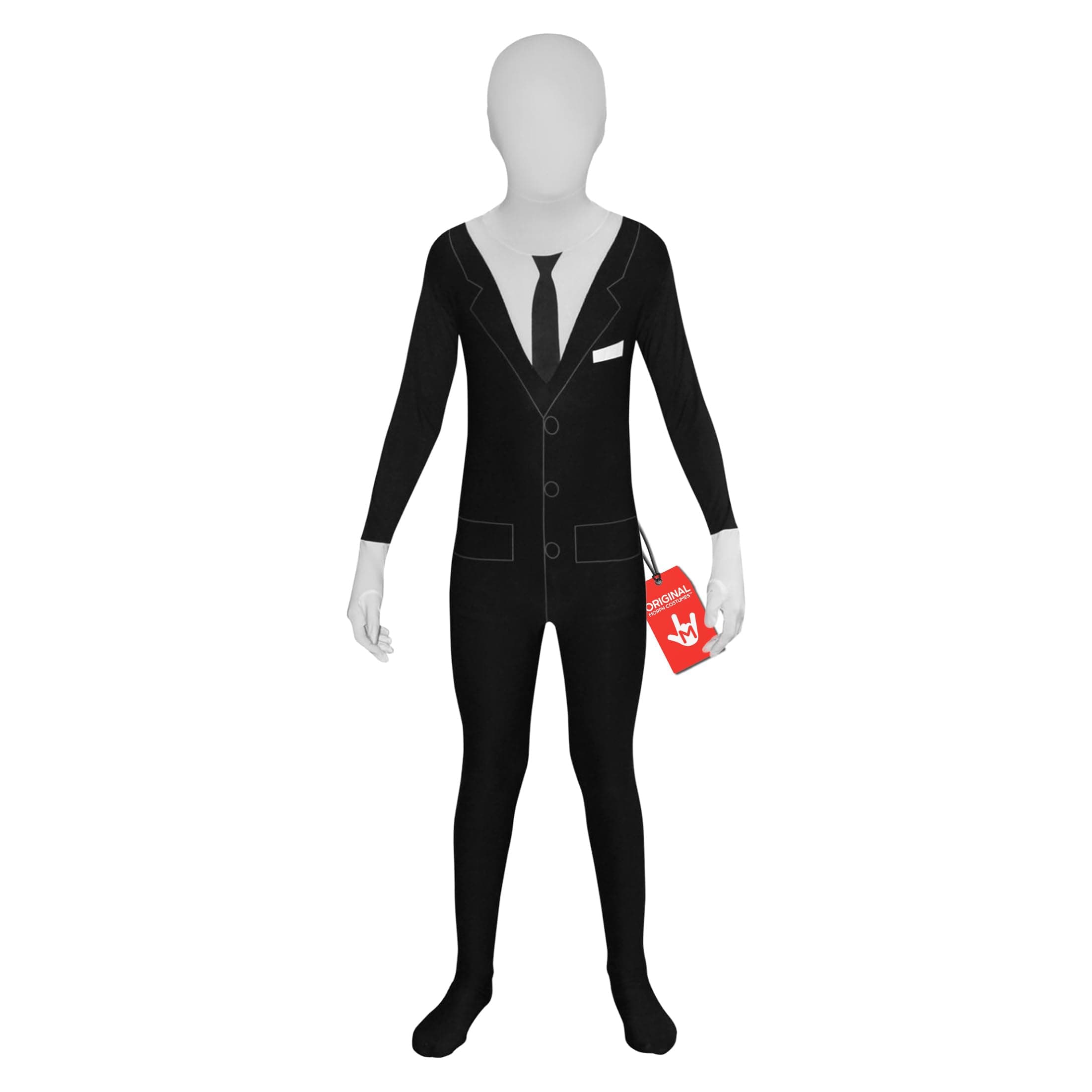 – Morphsuits Slender Man Costume for Kids, Slenderman Costume Kids, Boys Slenderman Costumes