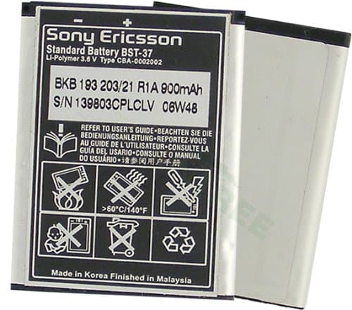 SONY ERICSSON OEM BST-37 BATTERY W810i Z300 Z300a