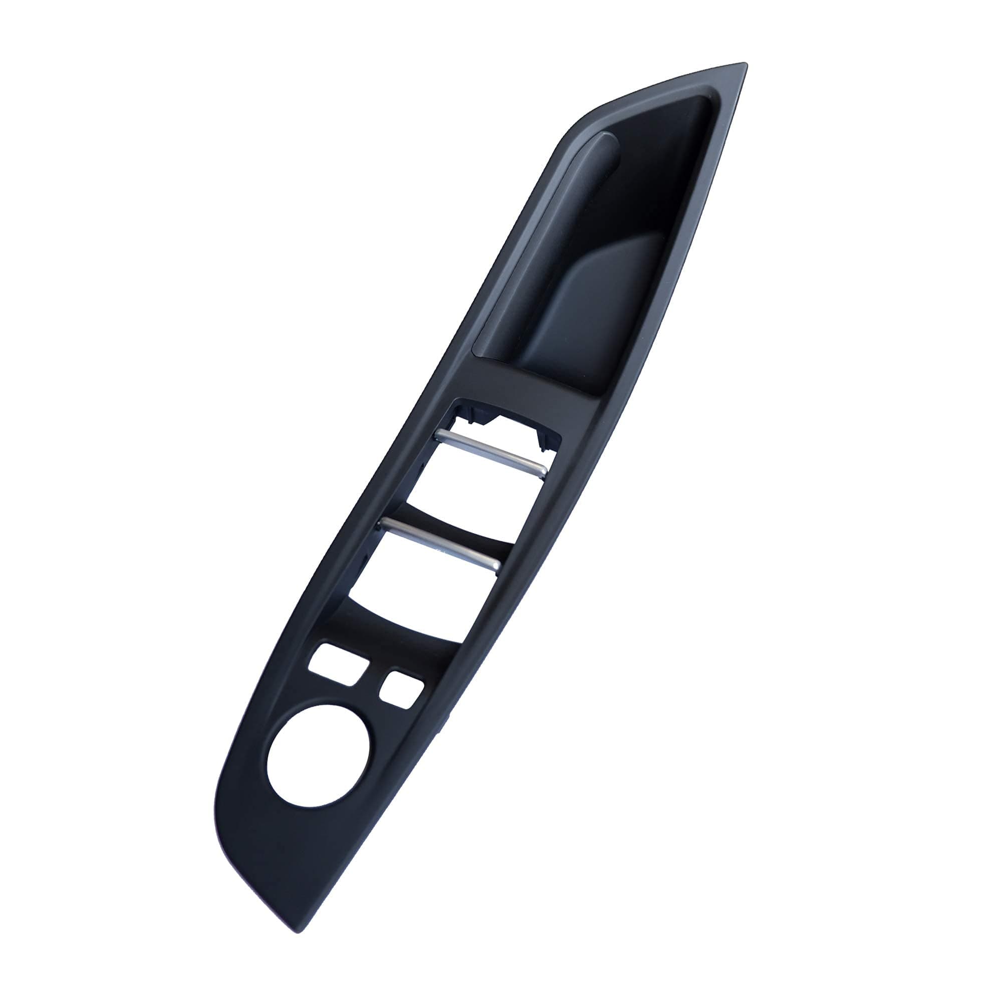 WODOFO GDR Black Interior Door Pull Handle, Window Switch Armrest Panel Front Left Replacement for BMW 5 Series 528i 535d 535i 550i Hybrid 5 M5 F10 51417225873 (Driver Side)