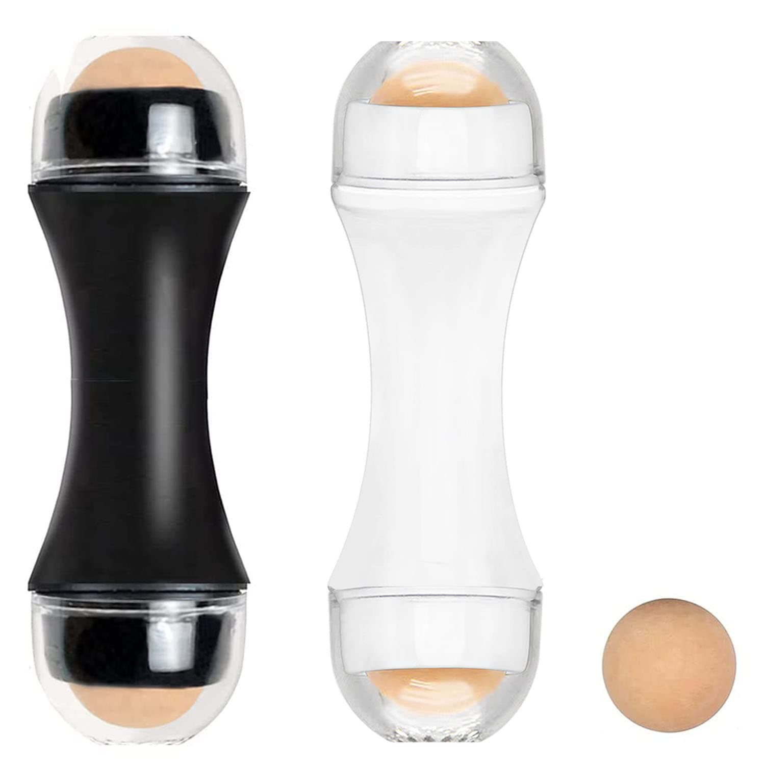 SupLee Oil-Absorbing Volcanic Face Roller,Oily Skin Control Roller,Reusable Face Roller Skin Care Facial Skin Care Tools (Black White)