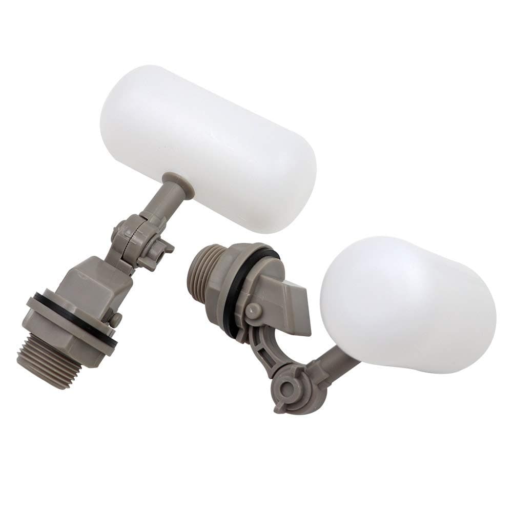 2 Pieces Mini Float Valve 1/2 or 3/4 Water Float Valve with Adjustable Arm Automatic Fill Valve Kit for Livestock Water Tank Fountains (3/4 Inch)