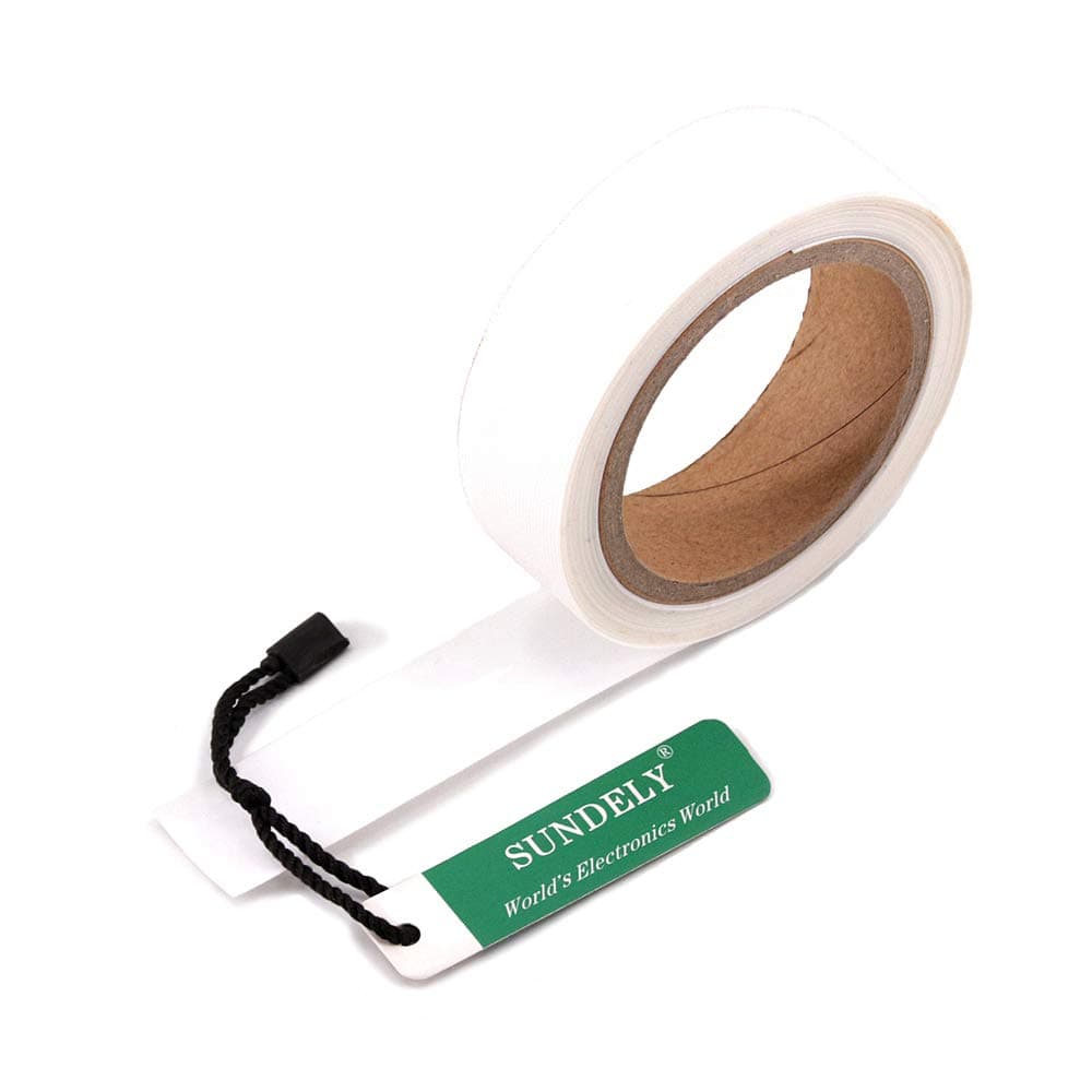 SUNDELY® Iron on Hot Melt Seam Sealing Repair Adhesive Fusible Tape Roll 0.86" X 16' (22mm X 5m) 3 Layer for Waterproof Fabrics Sportswear Ski Snow Gear Raincoat Outdoor Jacket Pants (White Color)