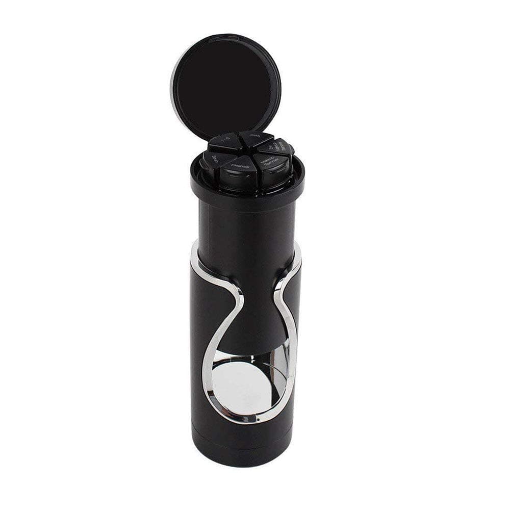 New Tic Travel Shower Bottle Containe(Skin Bottle + Shower Bottle) Black/White/Pink (Black, Skin Care Bottle)