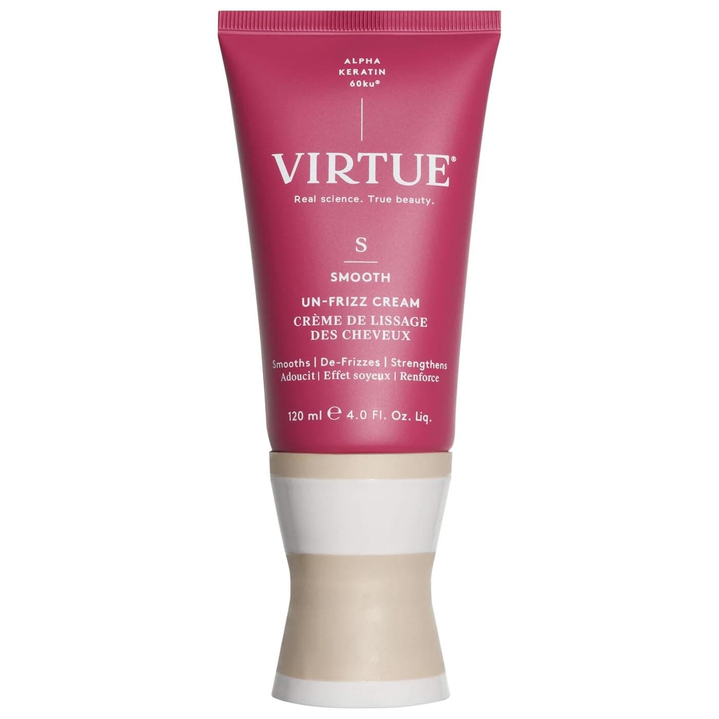 Virtue Un-Frizz Leave-In Hair Treatment | Anti-Frizz for Curly & Dry Hair | Smooths & Softens | Sulphate-Free & Colour Safe | 120 ml