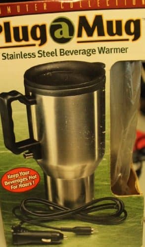Plug a Mug Stainless Steel Beverage Warmer w/ Car Adapter