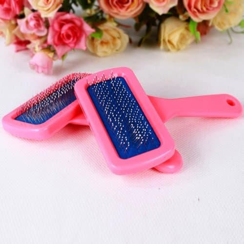 Chiqpets Pet Comb Plastic Rubber Comb 2pcs/lot Pet Daily Use (S)