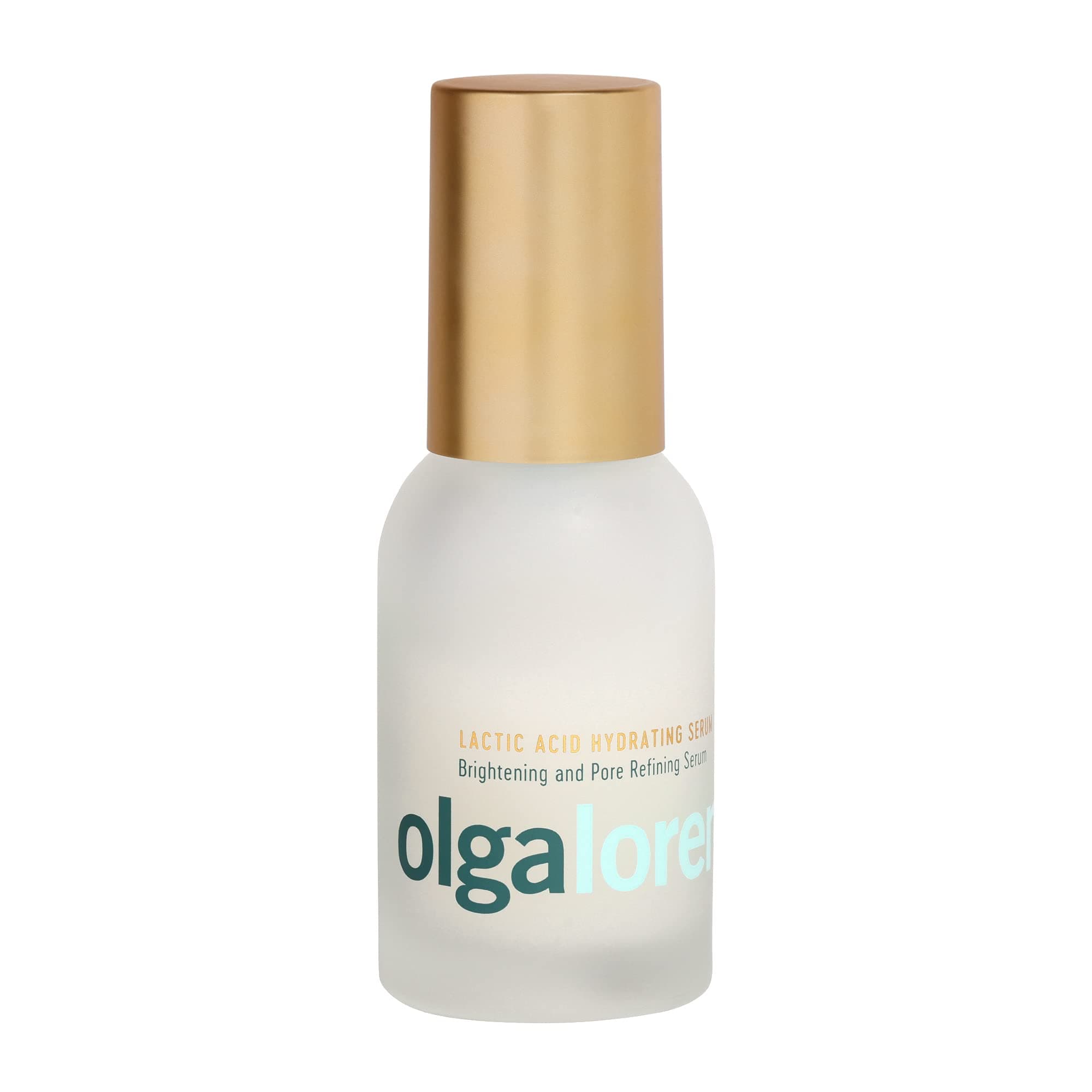 Olga Lorencin Lactic Acid Hydrating Serum, Face Brightening, Pore Refining Skincare for Oily, Damaged, Aging Skin w/Hyaluronic Acid for a Radiant Complexion, Even Skin Tone 60 ml