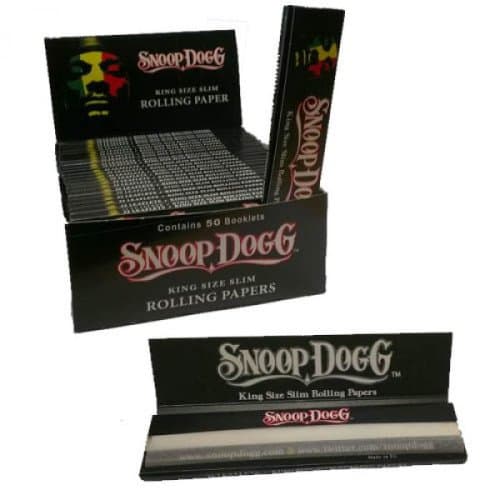 SNOOP Dogg King Size Slim Rolling Papers 33 Leaves UNFLAVORED Flavor Pack of 25