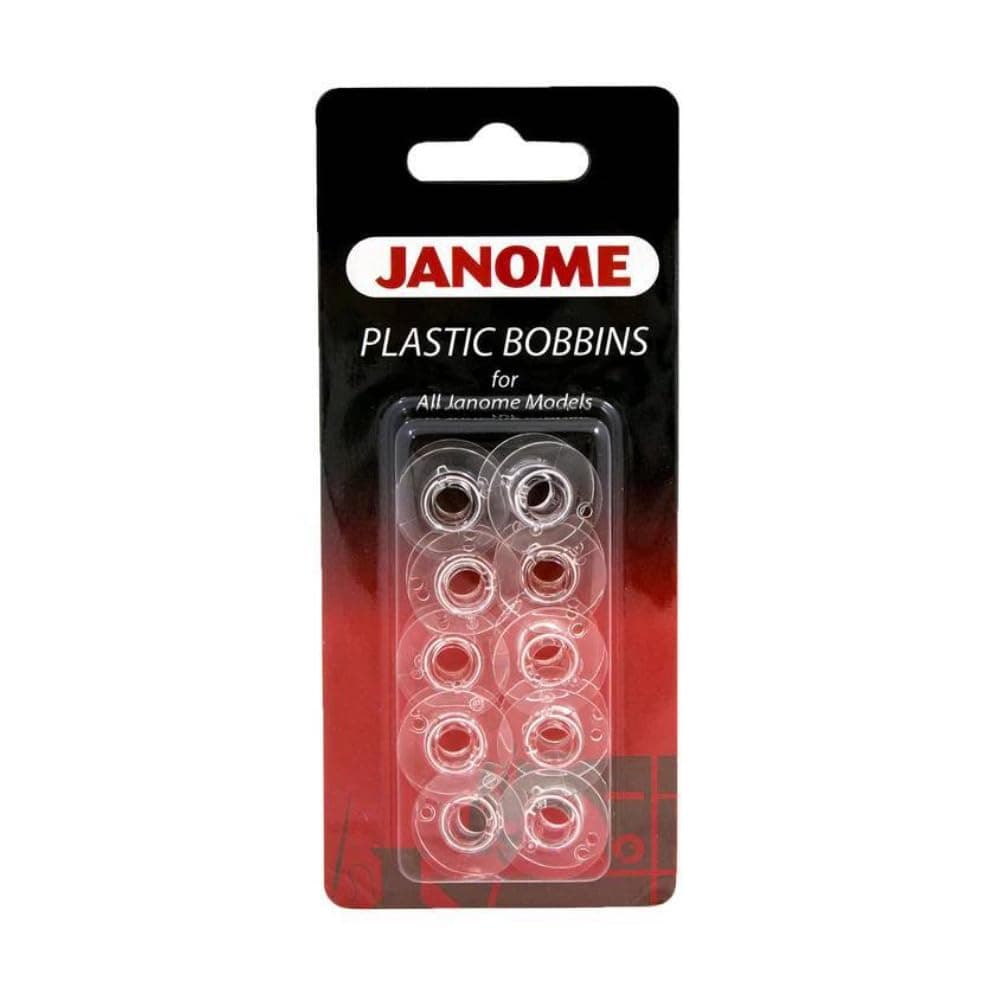 Janome 10-Pack Plastic Bobbins for All Janome Models - Top and Front Load