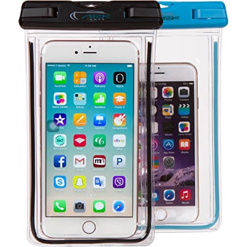 Ark Safe Waterproof Glow In The Dark Cellphone Case (2 Pack) | Best Waterproof Cell Phone Case With Glow-In-The-Dark Feature | Universal Cell Phone Compatibility | iPhone | Android | Samsung Phones