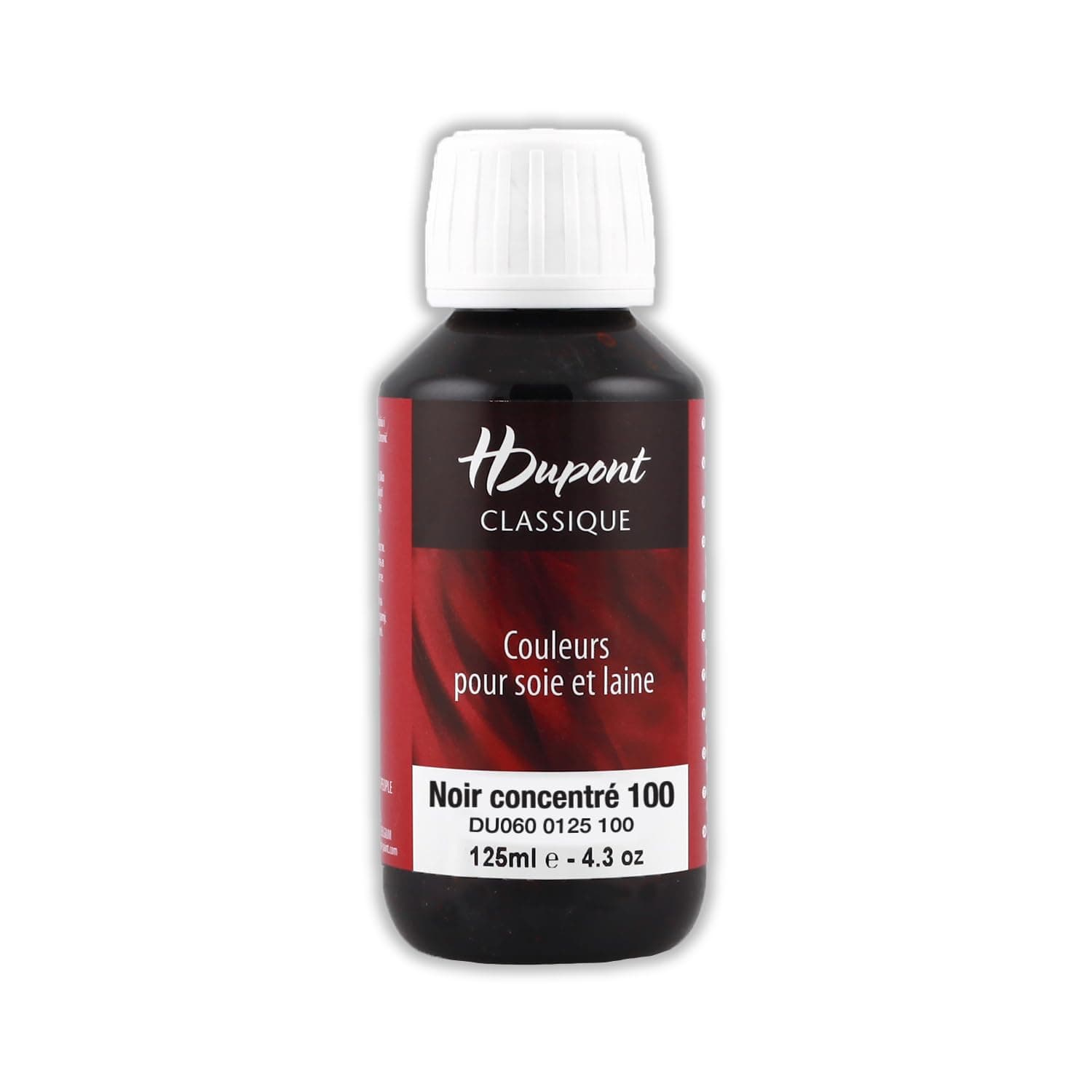 Hdupont Steam Fixed Silk Paints - 125Ml Bottles (Colour Choices Available!) - 100 - Black