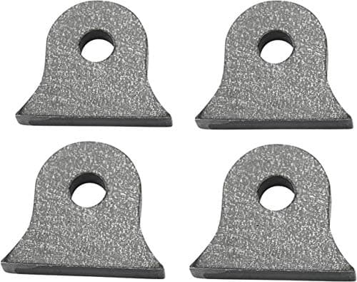 TC Bros Weld-On Steel Mounting Tabs Vintage Style 6 4/PK, #104-0040